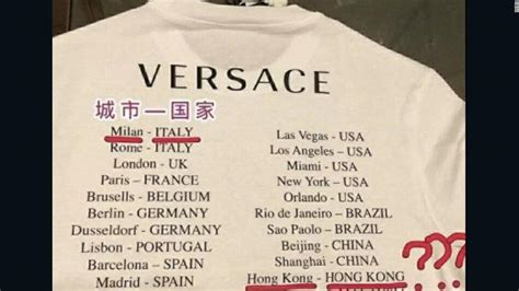 versace t shirt scandal|Versace t shirt.